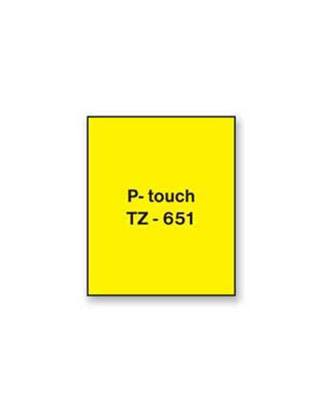 Samolepiaca páska Brother TZe-651 24 mm žltá/čierna