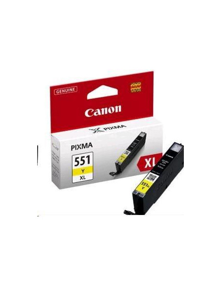Atramentová náplň Canon CLI-551 Y pre MG 5450/6350/iP7250 yellow XL (500 str.)