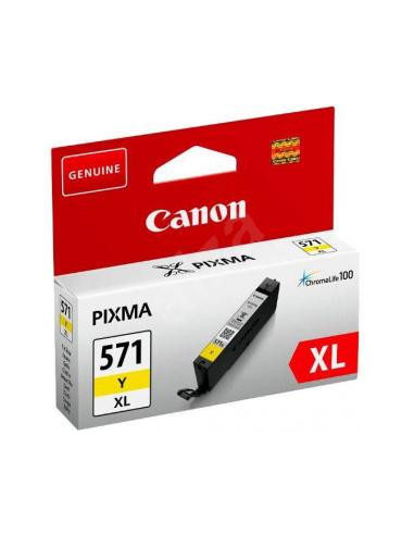 Atramentová náplň Canon CLI-571Y pre MG 5750/5751/6850/6851/7750/7751 yellow XL (11 ml)