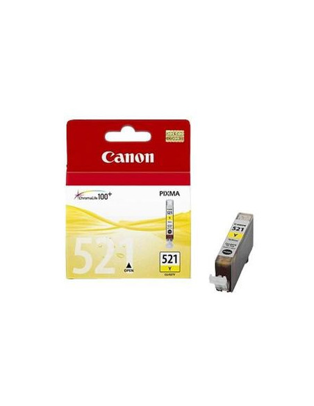 Atramentová náplň Canon CLI-521 pre MP 540/620/630/980/iP 3600/4600 yellow (460 str.)