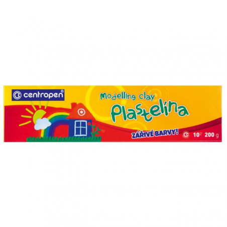 Plastelína CENTROPEN 10farieb 200g