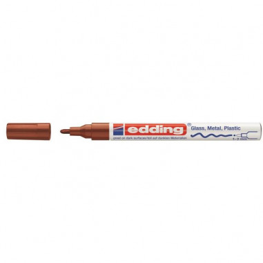 Lakový popisovač edding 751 hnedý