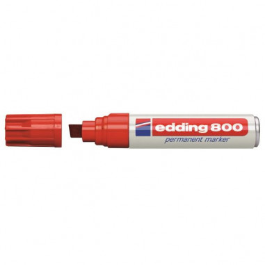 Permanentný popisovač edding 800 červený