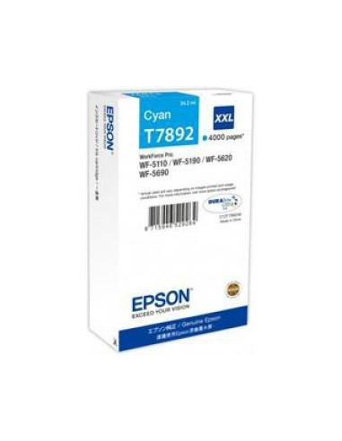Atramentová náplň Epson C13T789240 cyan XXL pre WF-5620/5690/5190/5000 (4.000 str.)