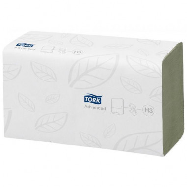 Papierové utierky skladané ZZ/C 2-vrstv. TORK Singlefold Advanced zelené H3 (15 bal.)