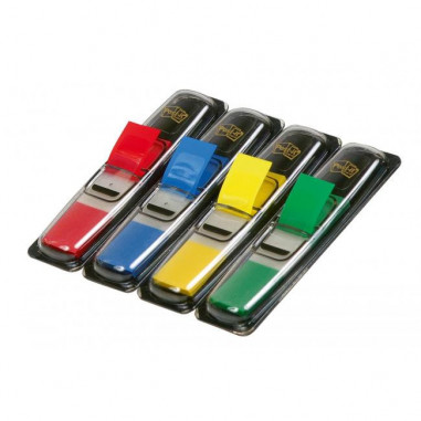 Post-it index úzky, klasické farby, 12,5x43 mm, zvýhodnené balenie 4+2