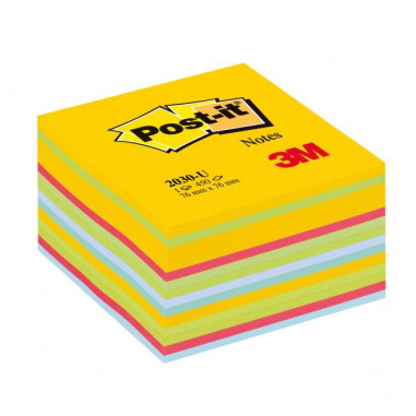 Bloček kocka Post-it, 76x76 mm, mix farieb