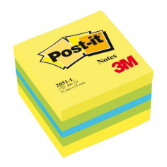 Bloček kocka Post-it, 51x51 mm, mini, mix farieb