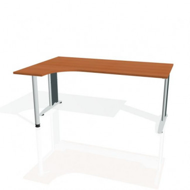 Pracovný stôl Flex, 180x75,5x80 cm, čerešňa/kov