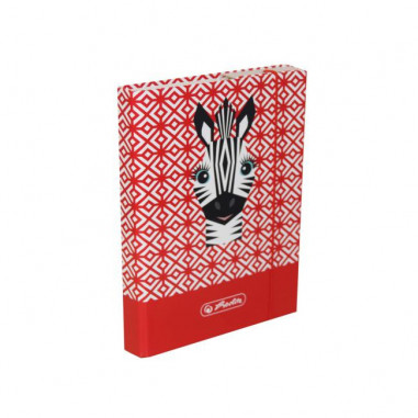 Box na zošity A5 s gumičkou Cute Animals Zebra