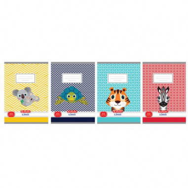 Zošit Herlitz 513 A5 linajkový 70g/m2 mix motívov Cute Animals